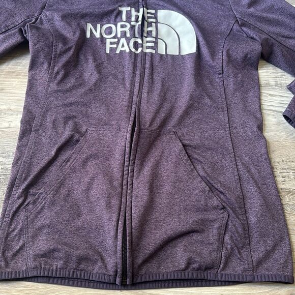 The North Face Fave Purple Full Zipper Women's Hooded Jacket - Picture 4 of 13